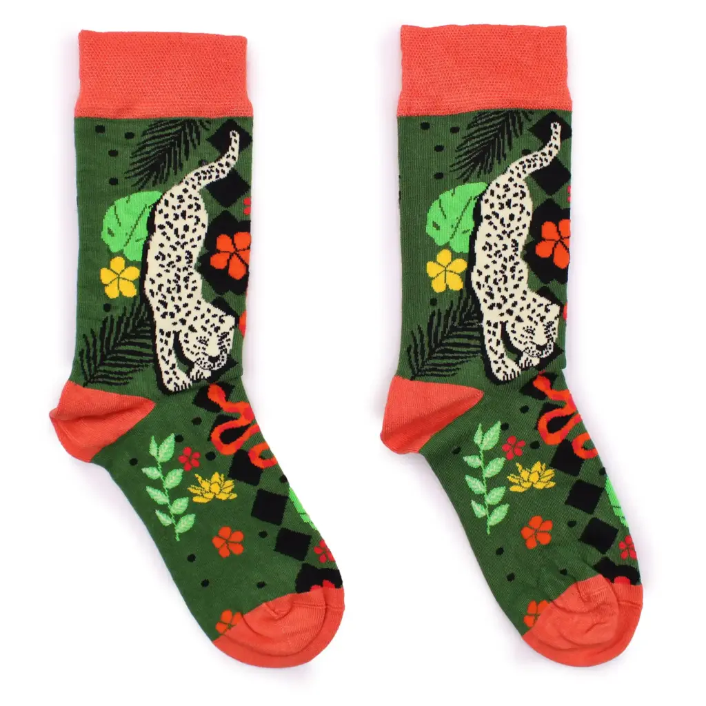 Hop Hare Bamboo Socks S/M – Bali Jungle | www.artisangoods.co.uk 2