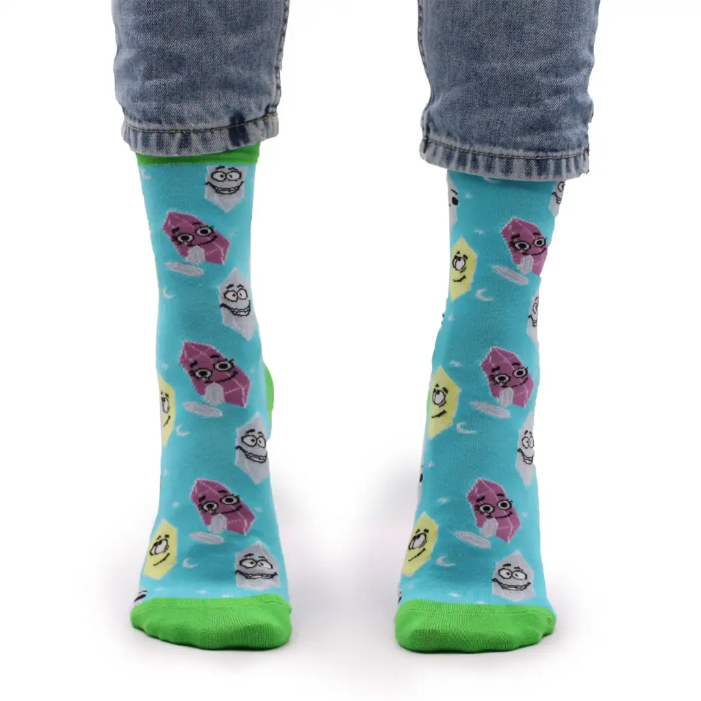 Hop Hare Bamboo Socks S/M – Lucky Gemstones | www.artisangoods.co.uk 5