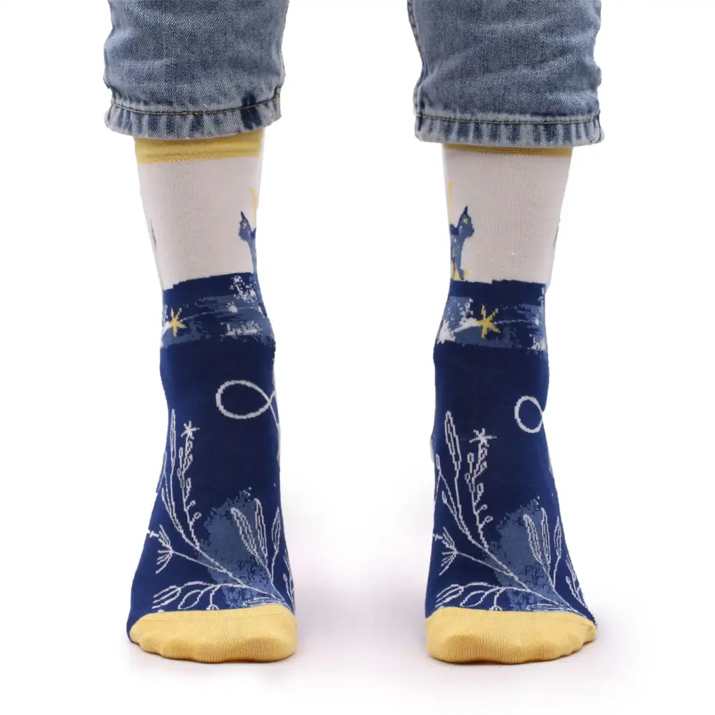 Hop Hare Bamboo Socks S/M – Midnight Cat | www.artisangoods.co.uk 5