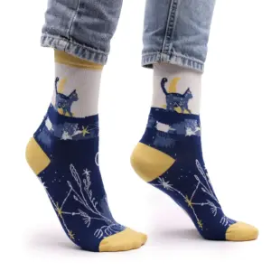 Hop Hare Bamboo Socks S/M – Midnight Cat | www.artisangoods.co.uk 6