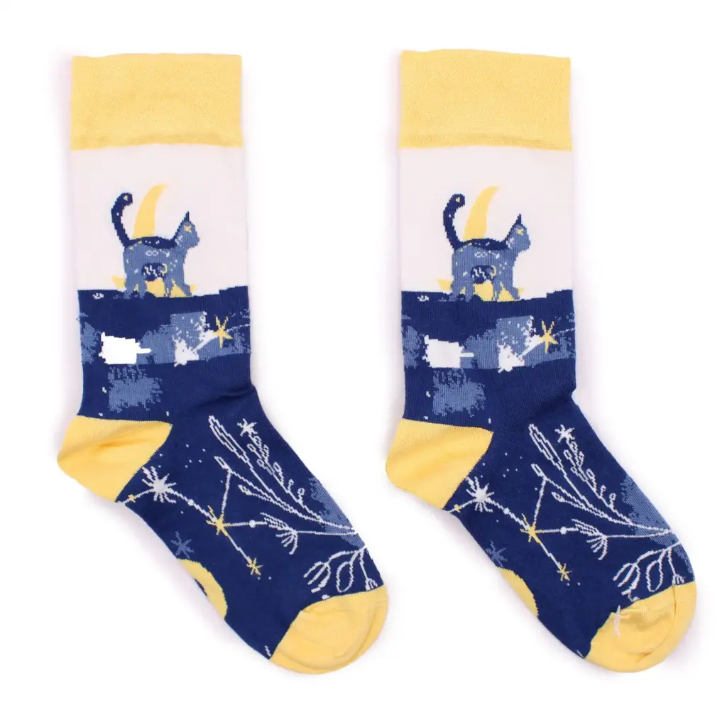 Hop Hare Bamboo Socks S/M – Midnight Cat | www.artisangoods.co.uk Hop Hare Bamboo Socks S/M – Midnight Cat | www.artisangoods.co.uk