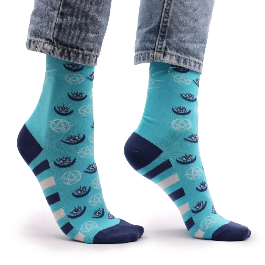 Hop Hare Bamboo Socks S/M – Pentagram and Evil Eye | www.artisangoods.co.uk 7