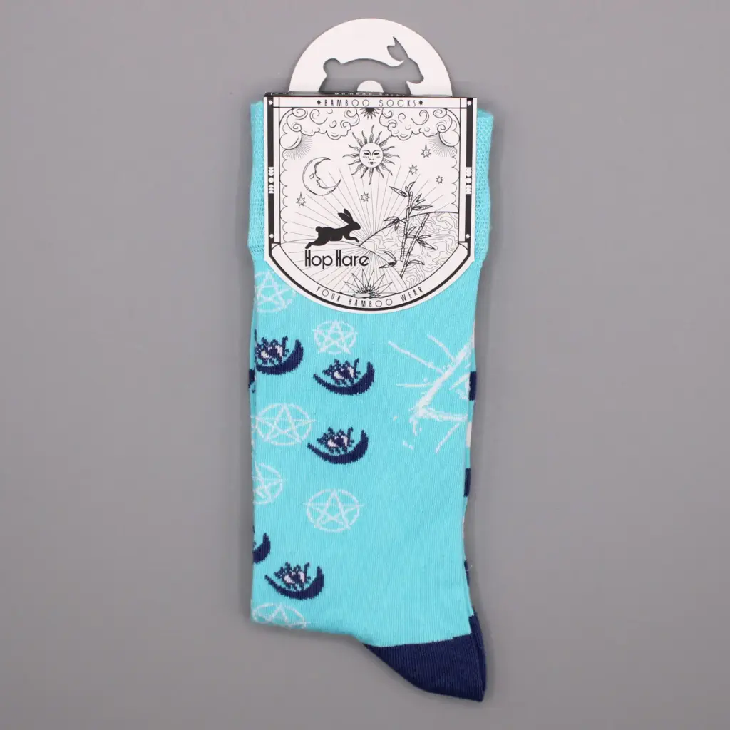Hop Hare Bamboo Socks S/M – Pentagram and Evil Eye | www.artisangoods.co.uk 3