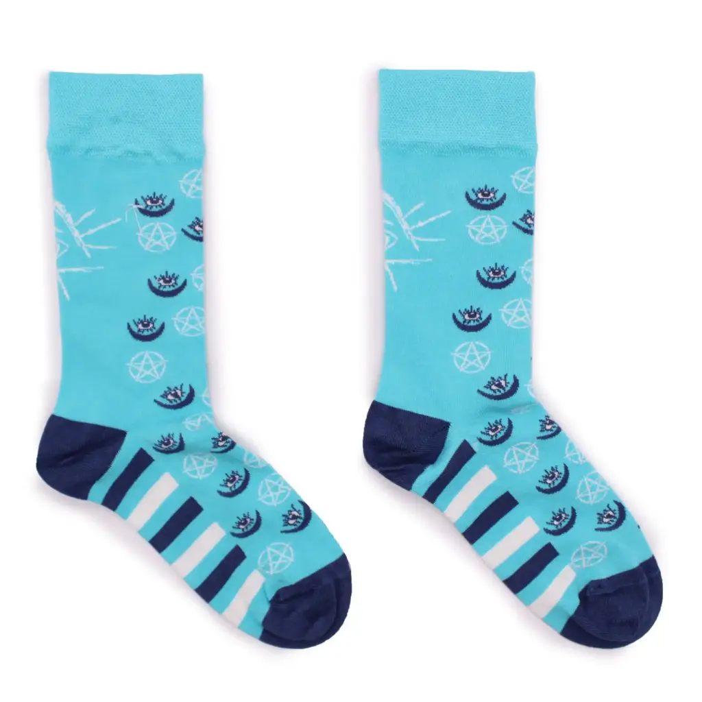 Hop Hare Bamboo Socks S/M – Pentagram and Evil Eye | www.artisangoods.co.uk 2