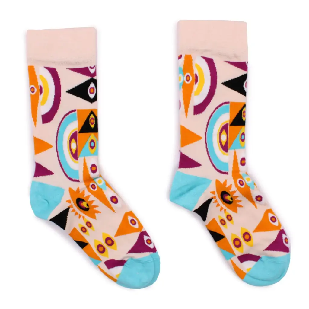 Hop Hare Bamboo Socks S/M – Psychedelic Evil Eye | www.artisangoods.co.uk 5