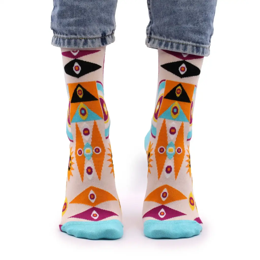Hop Hare Bamboo Socks S/M – Psychedelic Evil Eye | www.artisangoods.co.uk Hop Hare Bamboo Socks S/M – Psychedelic Evil Eye | www.artisangoods.co.uk
