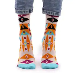 Hop Hare Bamboo Socks S/M – Psychedelic Evil Eye | www.artisangoods.co.uk Hop Hare Bamboo Socks S/M – Psychedelic Evil Eye | www.artisangoods.co.uk 1