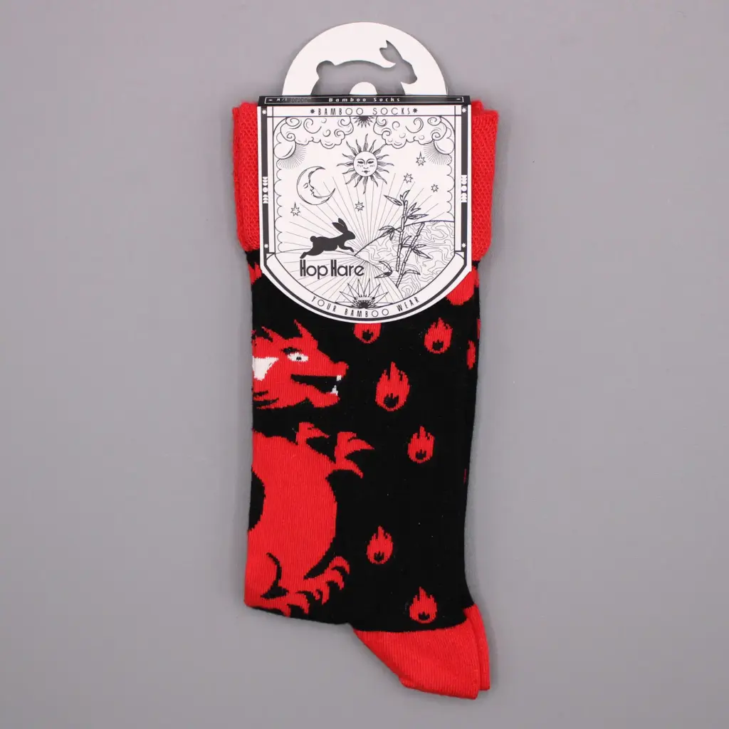 Hop Hare Bamboo Socks S/M – Red Dragons | www.artisangoods.co.uk 4 Hop Hare Bamboo Socks S/M – Red Dragons | www.artisangoods.co.uk 4