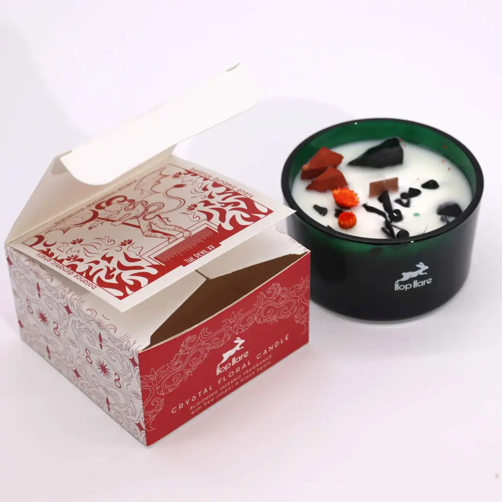 Hop Hare Crystal Magic Flower Candle – The Devil | www.artisangoods.co.uk 2