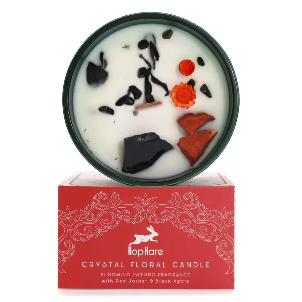 Hop Hare Crystal Magic Flower Candle – The Devil | www.artisangoods.co.uk