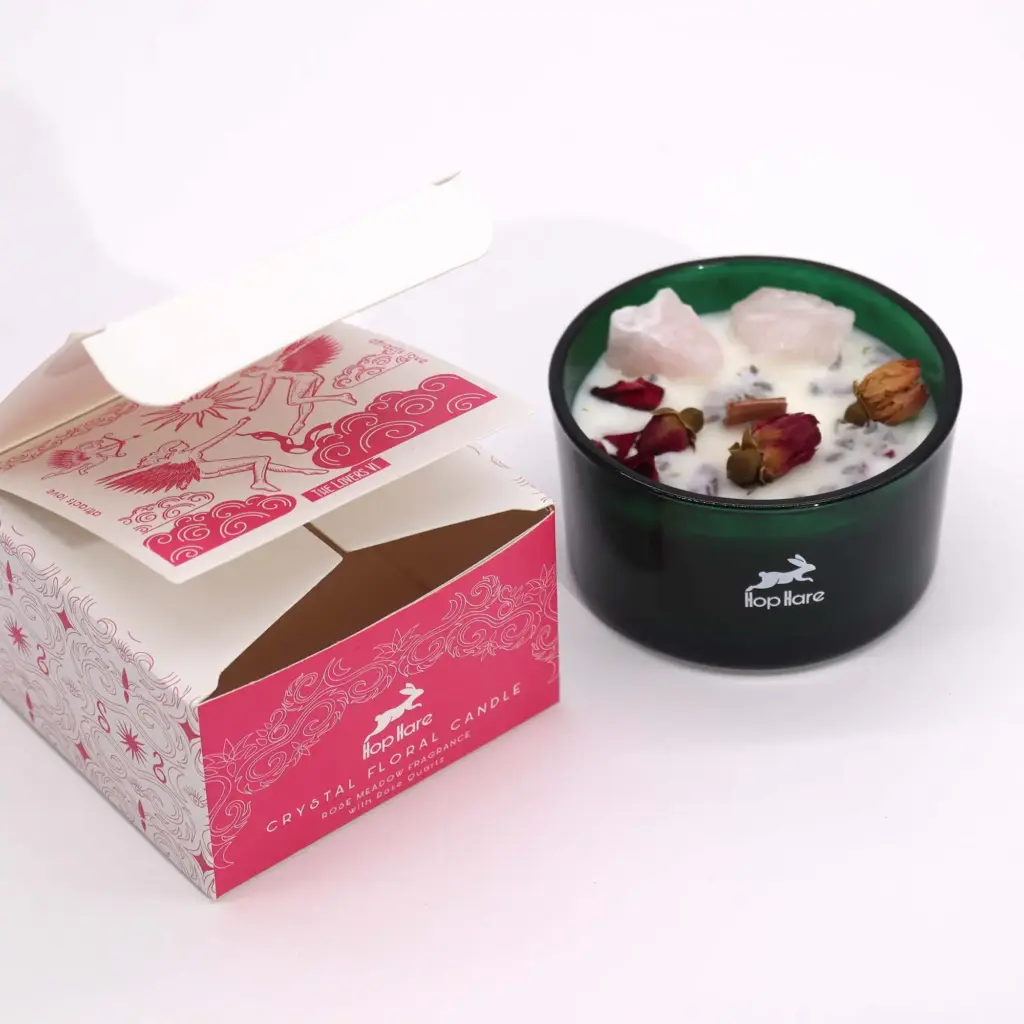 Hop Hare Crystal Magic Flower Candle – The Lovers | www.artisangoods.co.uk 2 Hop Hare Crystal Magic Flower Candle – The Lovers | www.artisangoods.co.uk 2