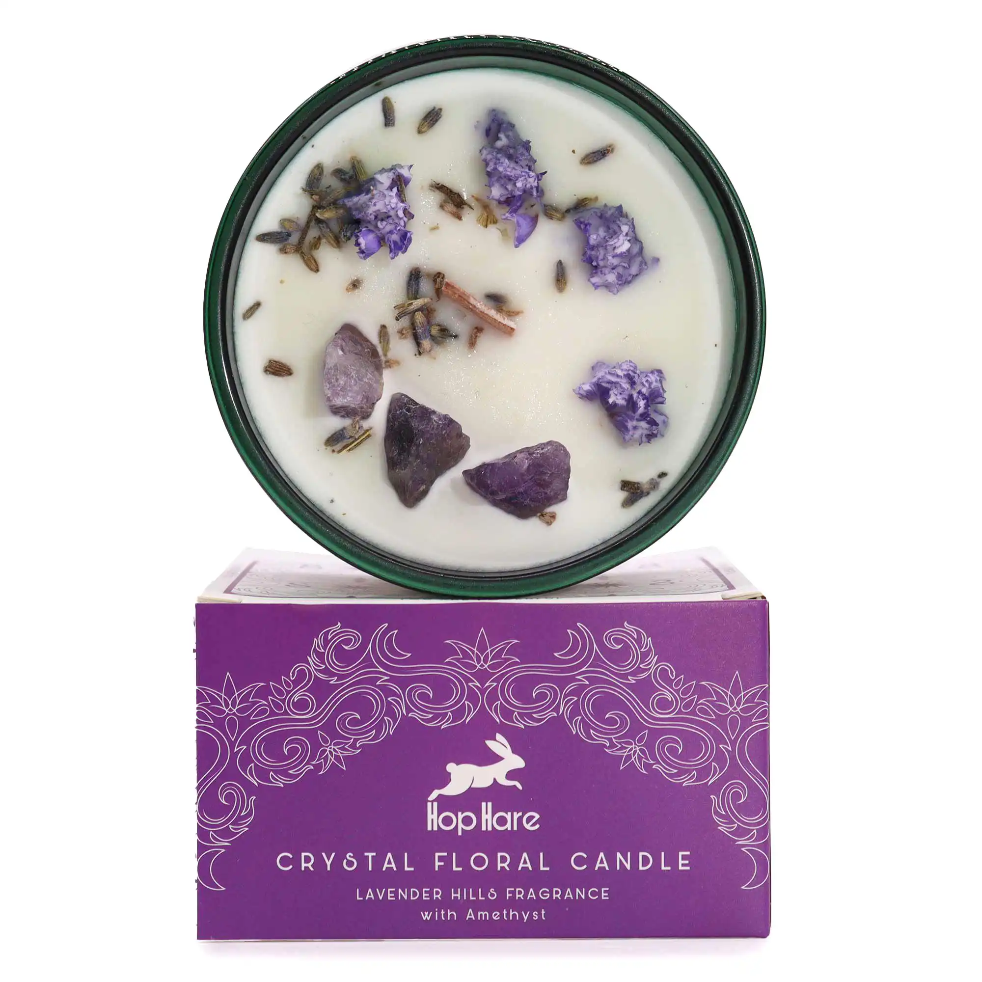 Hop Hare Crystal Magic Flower Candle – The Moon | www.artisangoods.co.uk 2 Hop Hare Crystal Magic Flower Candle – The Moon | www.artisangoods.co.uk 1