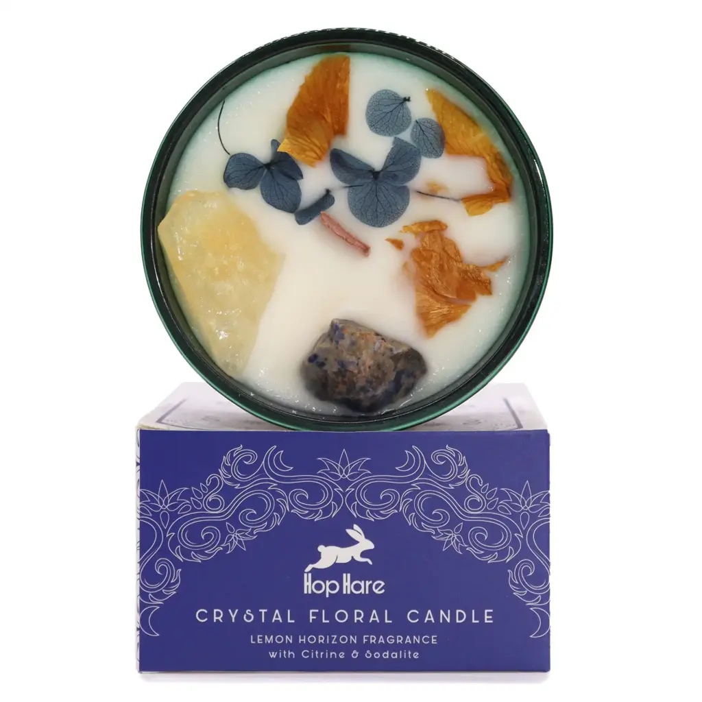 Hop Hare Crystal Magic Flower Candle – The Sun | www.artisangoods.co.uk Hop Hare Crystal Magic Flower Candle – The Sun | www.artisangoods.co.uk