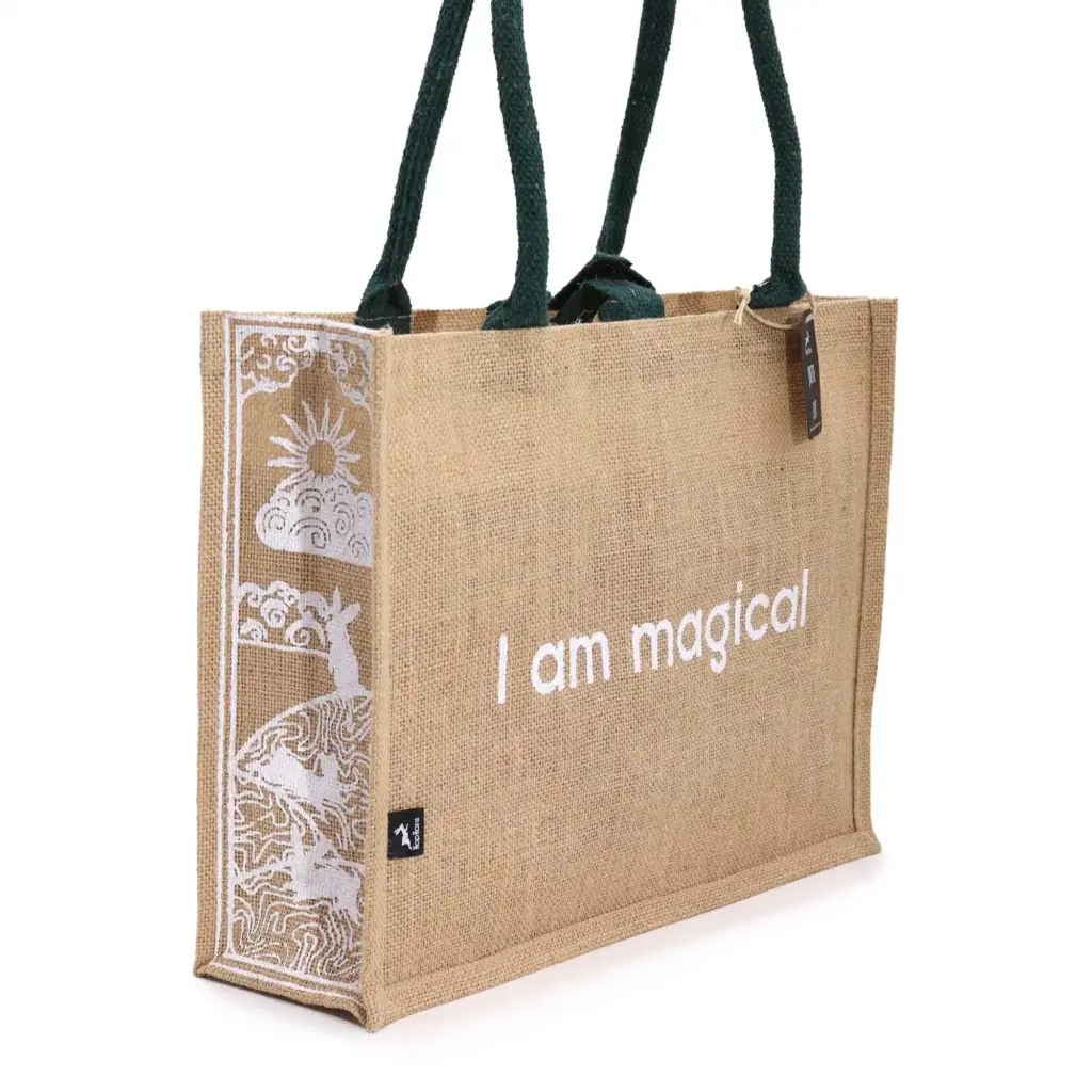Hop Hare Jute Big Bag – I am Magical | www.artisangoods.co.uk 8