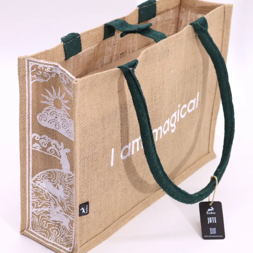 Hop Hare Jute Big Bag – I am Magical | www.artisangoods.co.uk 4