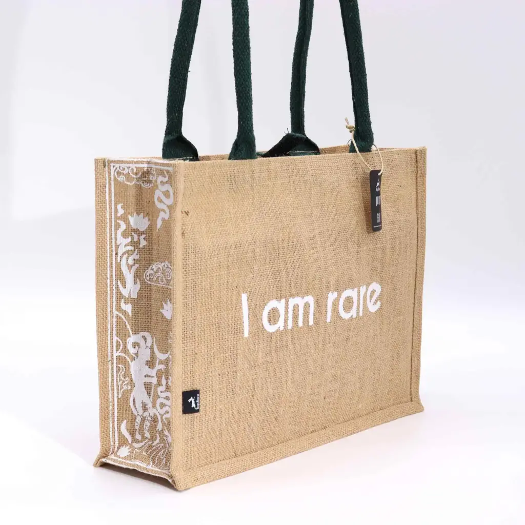 Hop Hare Jute Big Bag – I am Rare | www.artisangoods.co.uk