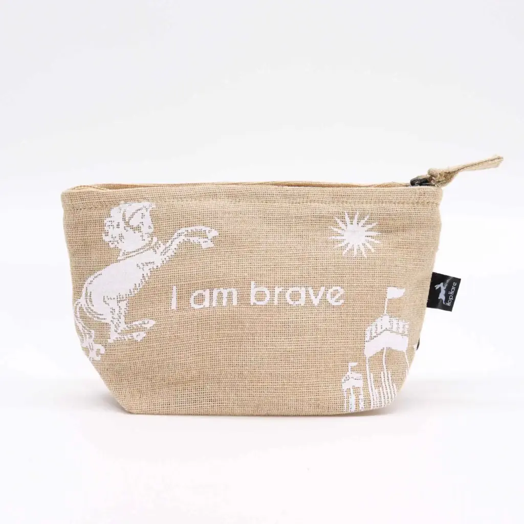 Hop Hare Pouch – I am Brave | www.artisangoods.co.uk