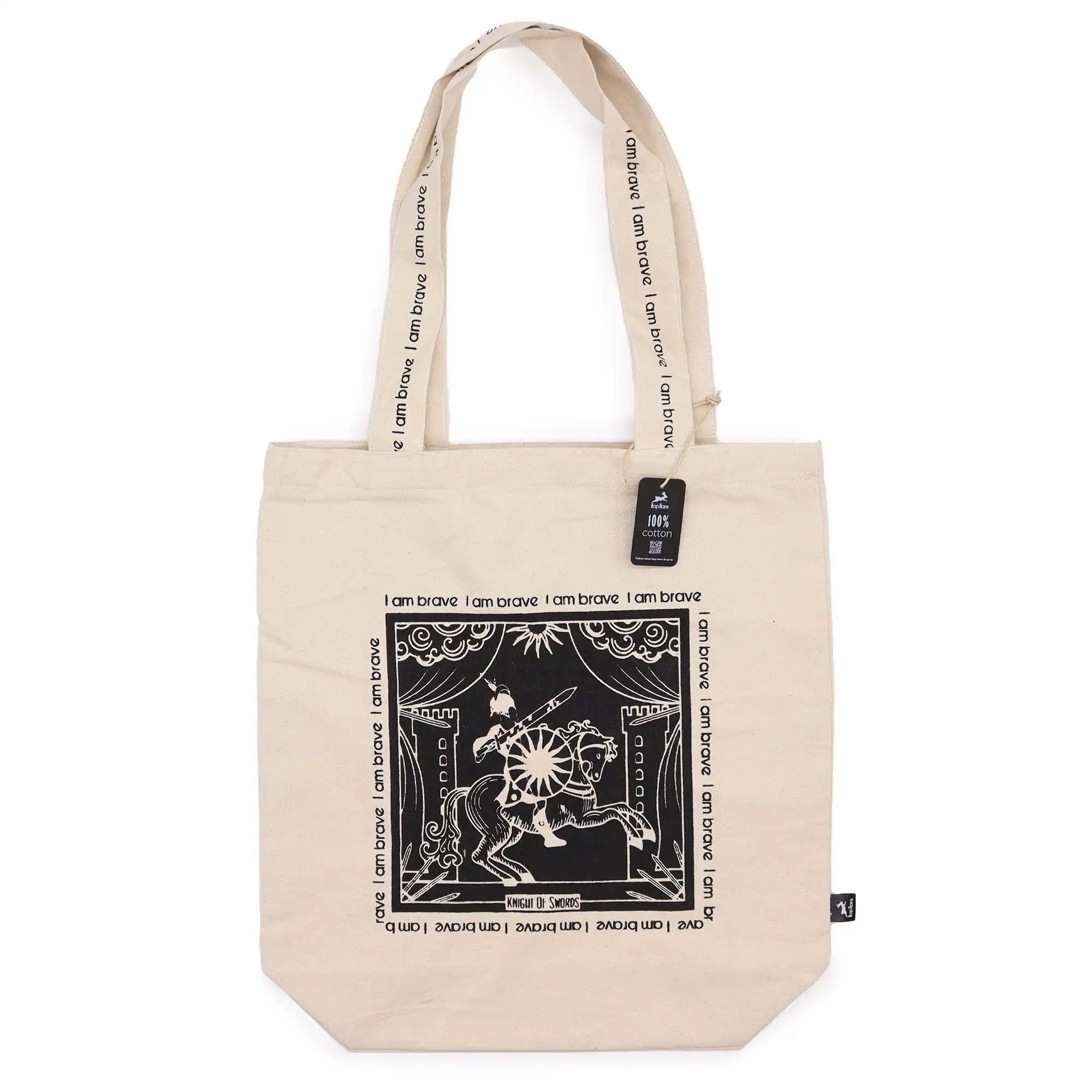 Hop Hare Tote Bag – I am Brave | www.artisangoods.co.uk 2 Hop Hare Tote Bag – I am Brave | www.artisangoods.co.uk 1