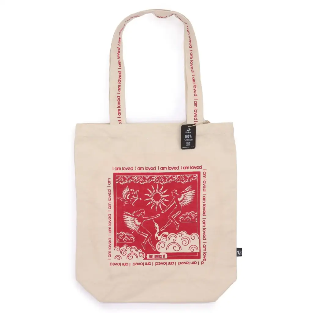 Hop Hare Tote Bag – I am Loved | www.artisangoods.co.uk