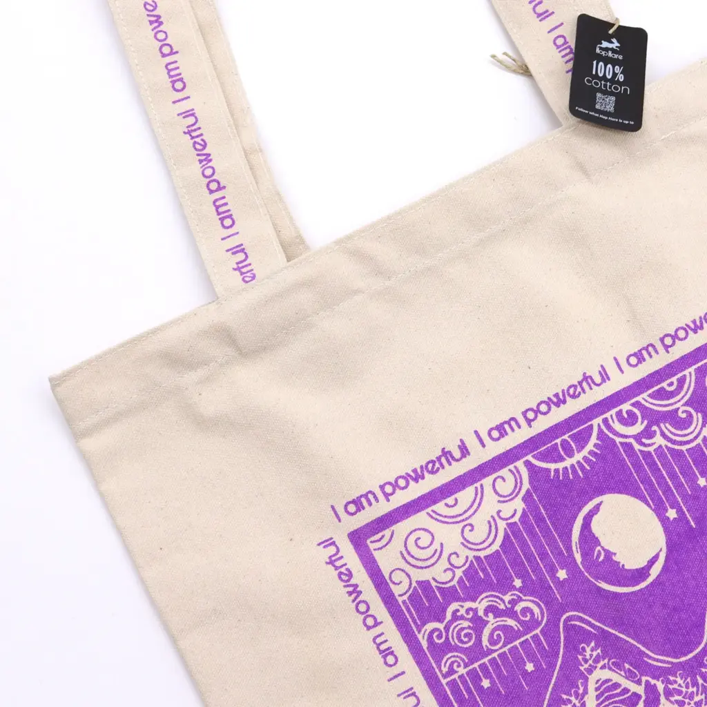 Hop Hare Tote Bag – I am Powerful | www.artisangoods.co.uk 3