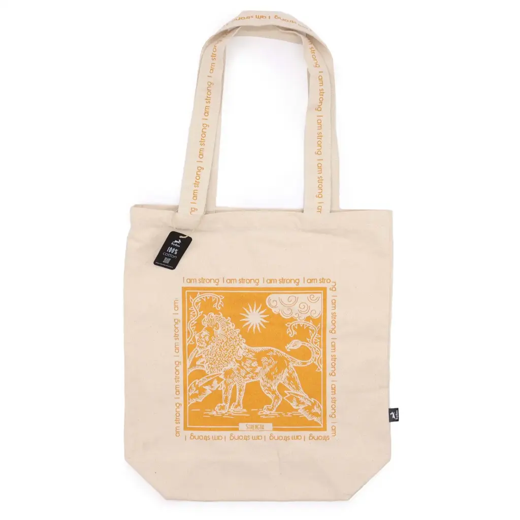 Hop Hare Tote Bag – I am Strong | www.artisangoods.co.uk