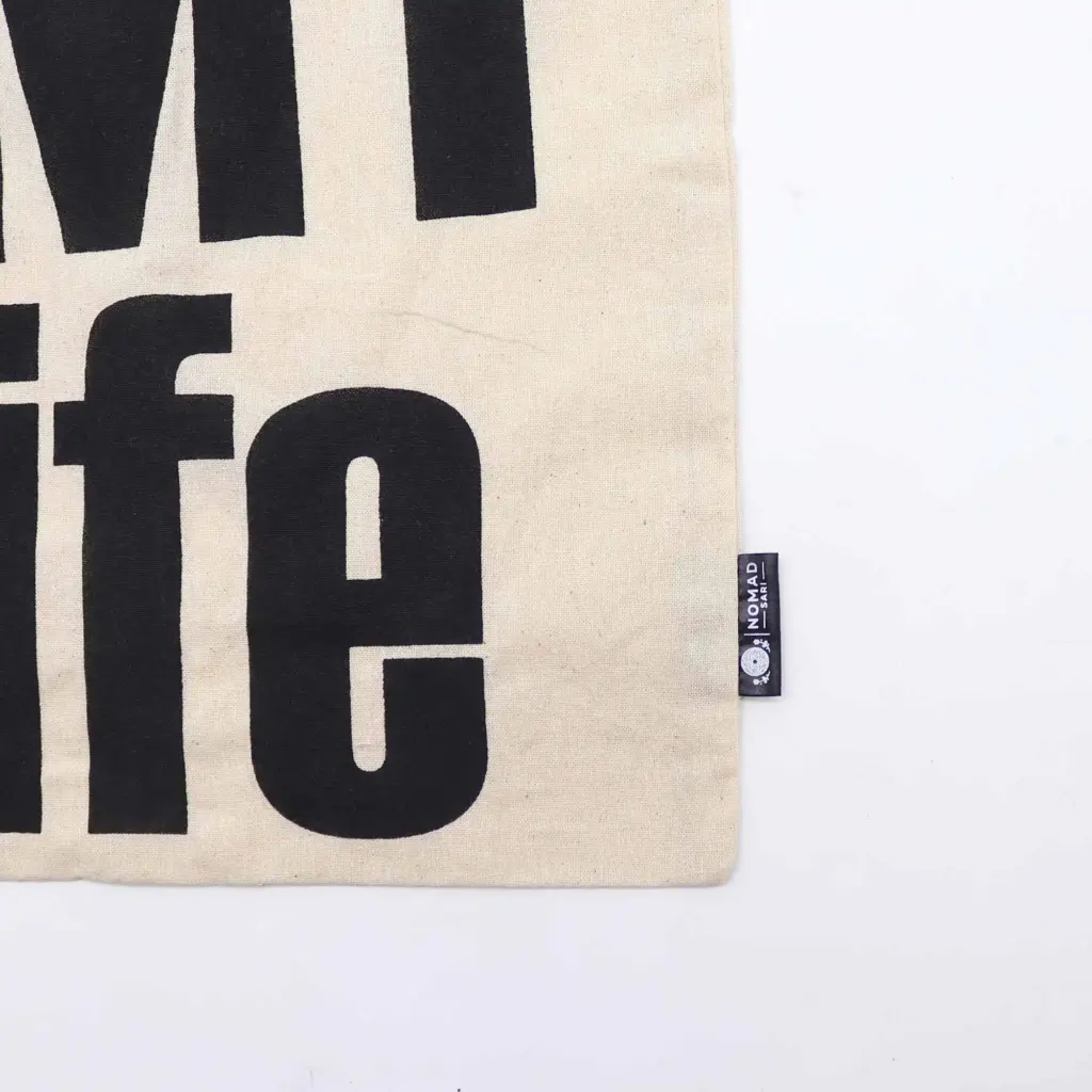 Iconic Basic Tote Bag – IT’s MY LIFE – Natural 4oz | www.artisangoods.co.uk