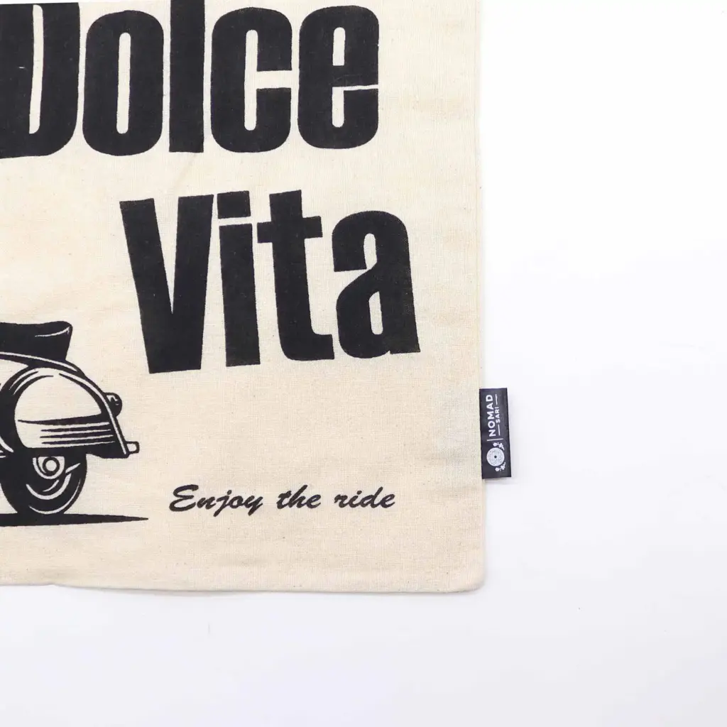 Iconic Basic Tote Bag – La Dolce Vita – Natural 4oz | www.artisangoods.co.uk 3