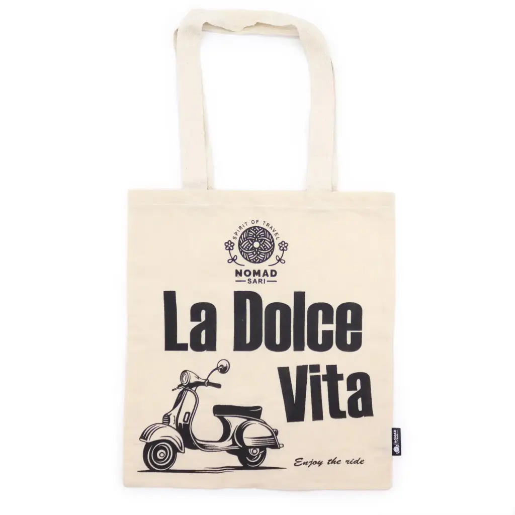 Iconic Basic Tote Bag – La Dolce Vita – Natural 4oz | www.artisangoods.co.uk 2