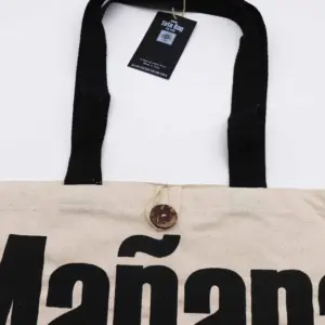 Iconic Classic Tote Bag – Mañana Mañana – Natural 10oz | www.artisangoods.co.uk 3