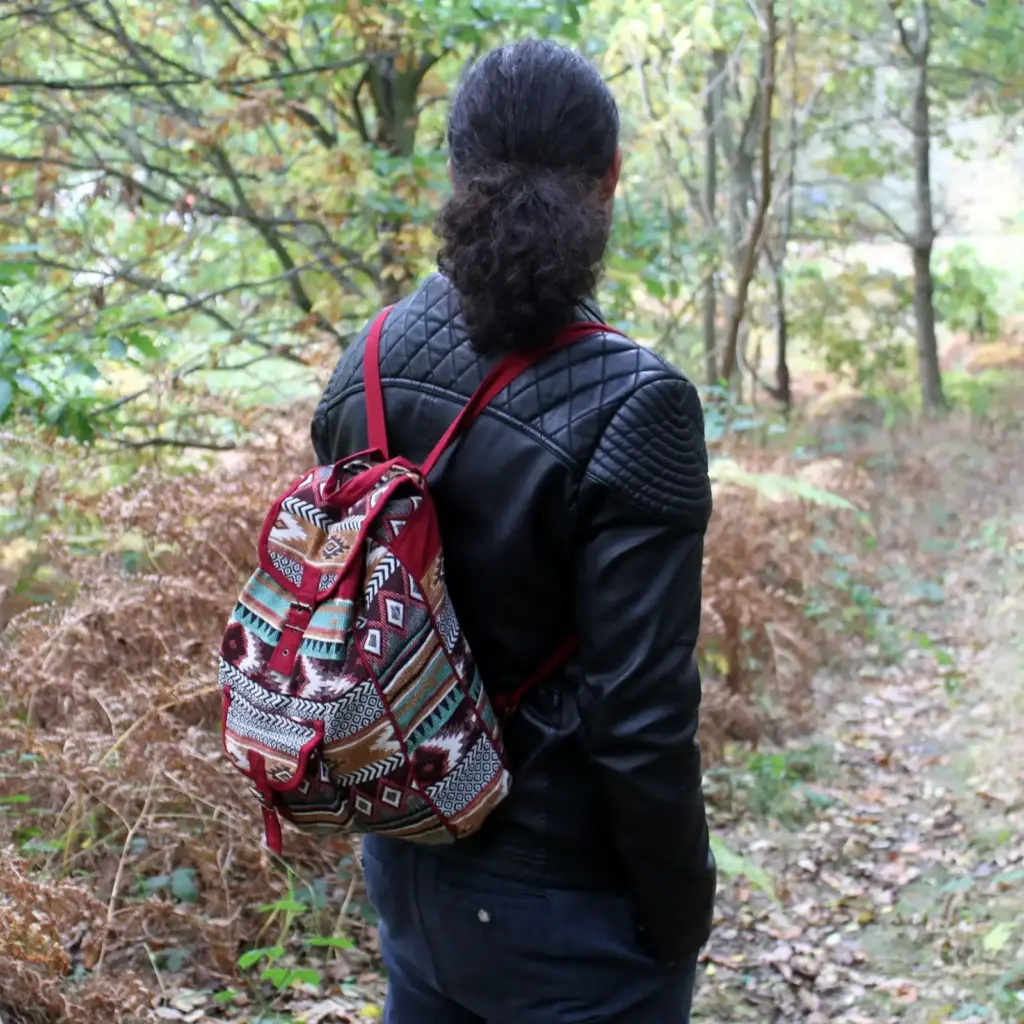 Jacquard Bag – Chocolate Backpack | www.artisangoods.co.uk Jacquard Bag – Chocolate Backpack | www.artisangoods.co.uk