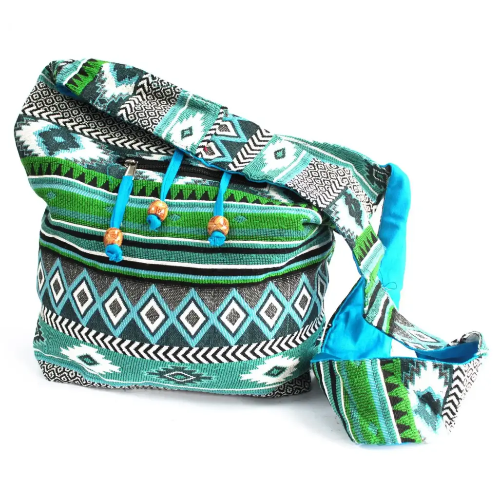 Jacquard Bag – Teal Student Bag | www.artisangoods.co.uk Jacquard Bag – Teal Student Bag | www.artisangoods.co.uk