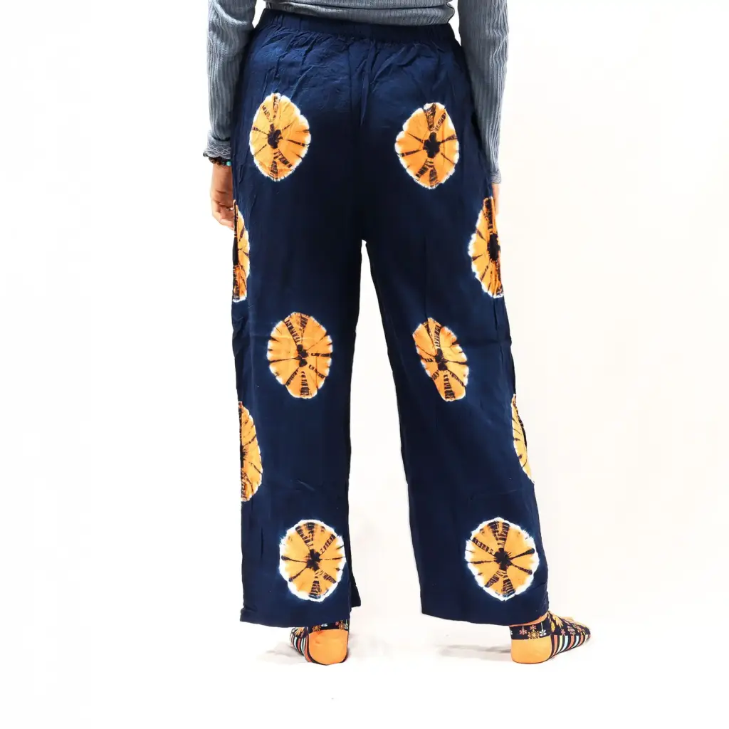 Japanese Style Lounge Pants – Large -Blue, Orange | www.artisangoods.co.uk 6