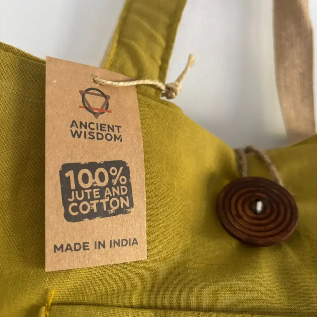 Jute & Cotton Reversible Big Bag – Pistachio | www.artisangoods.co.uk 5 Jute & Cotton Reversible Big Bag – Pistachio | www.artisangoods.co.uk 5