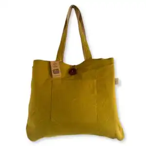 Jute & Cotton Reversible Big Bag – Pistachio | www.artisangoods.co.uk 1