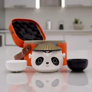 Kung Fu Panda Teapot Set – Two Cups – Travel Pack | www.artisangoods.co.uk 2