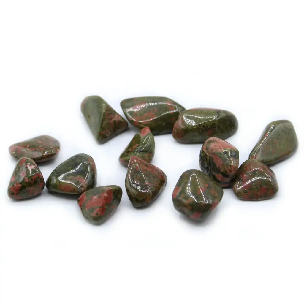 L Tumble Stones – Unakite | www.artisangoods.co.uk L Tumble Stones – Unakite | www.artisangoods.co.uk