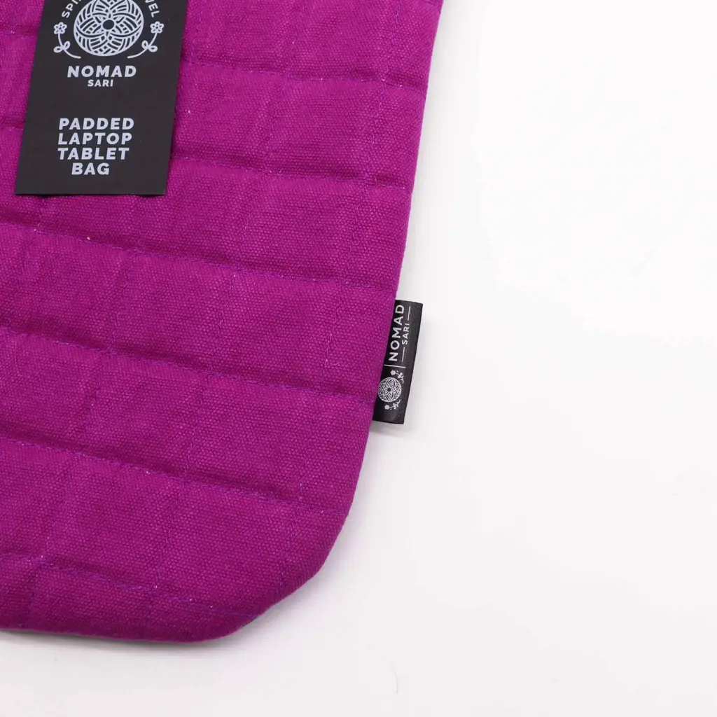 Laptop Padded Pouch – Purple Haze – 14oz Stonewash | www.artisangoods.co.uk 2