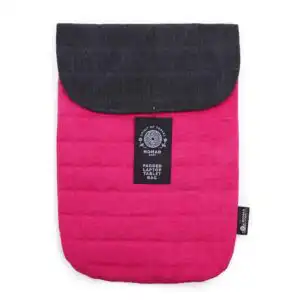 Laptop Padded Pouch – Shocking Pink – 14oz Stonewash | www.artisangoods.co.uk Laptop Padded Pouch – Shocking Pink – 14oz Stonewash | www.artisangoods.co.uk 1