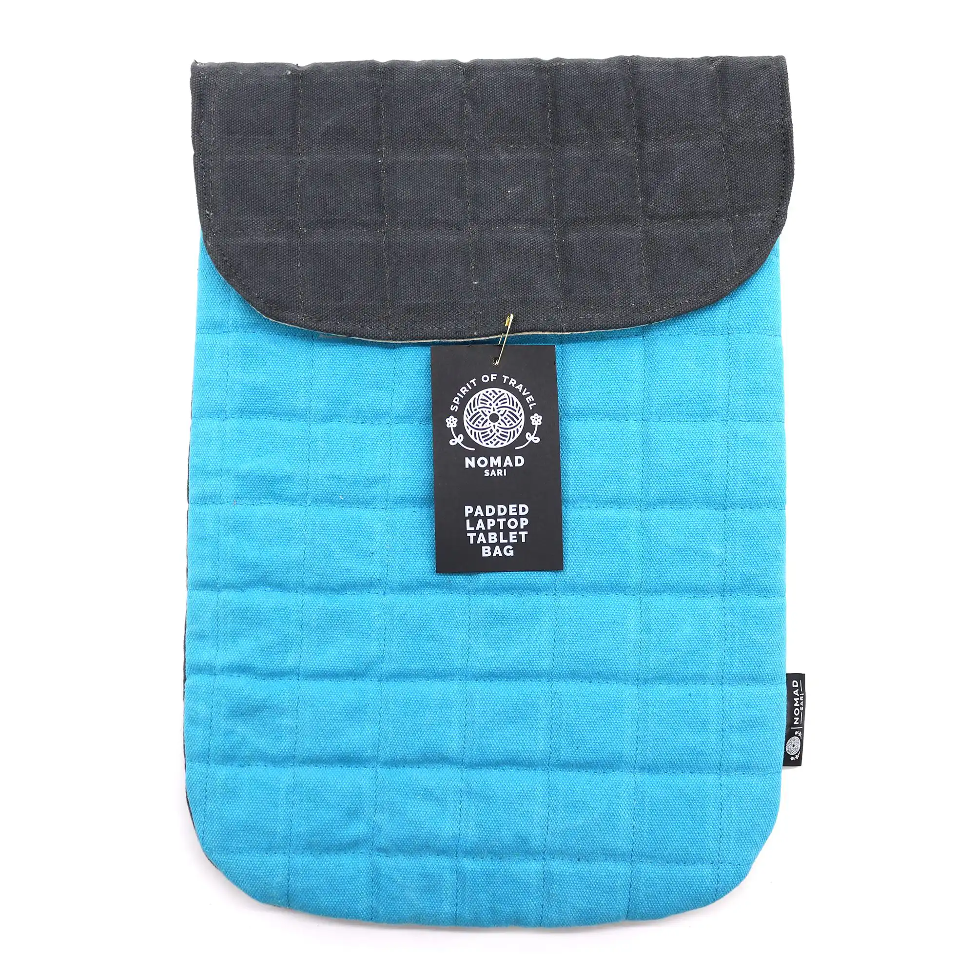 Laptop Padded Pouch – Terrific Turquoise – 14oz Stonewash | www.artisangoods.co.uk 2 Laptop Padded Pouch – Terrific Turquoise – 14oz Stonewash | www.artisangoods.co.uk 1