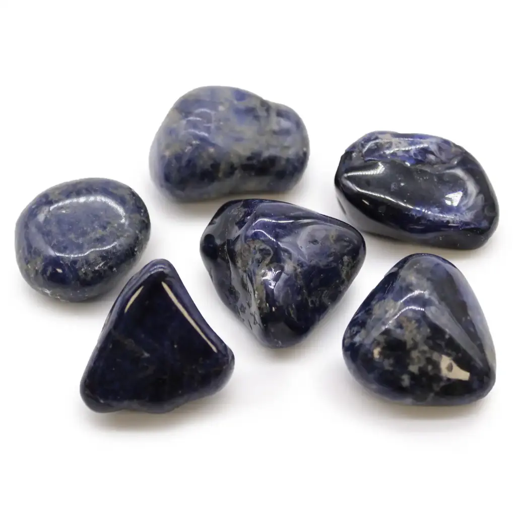 Large African Tumble Stones – Sodalite – Pure Blue | www.artisangoods.co.uk