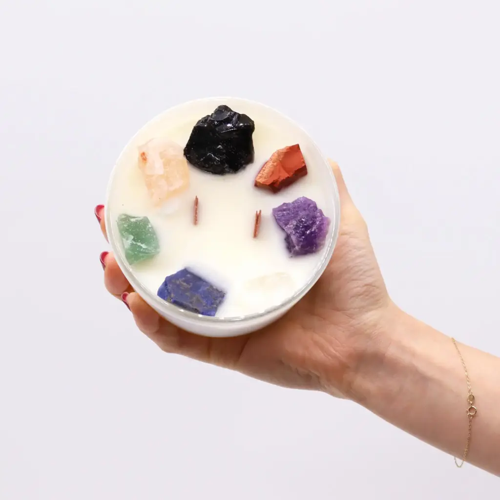 Large Chakra Crystal Candles – Seven Charkra | www.artisangoods.co.uk 4 Large Chakra Crystal Candles – Seven Charkra | www.artisangoods.co.uk 4