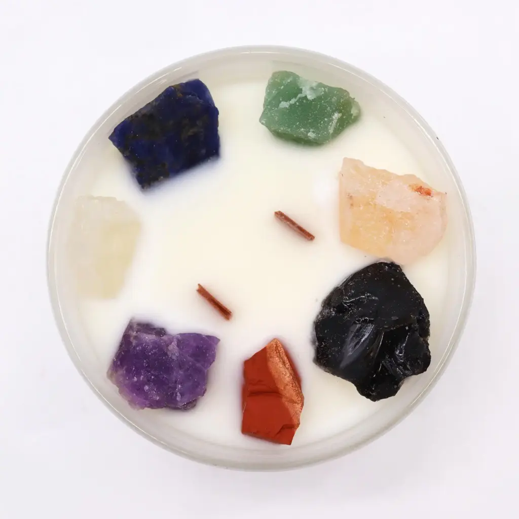 Large Chakra Crystal Candles – Seven Charkra | www.artisangoods.co.uk 2 Large Chakra Crystal Candles – Seven Charkra | www.artisangoods.co.uk 2