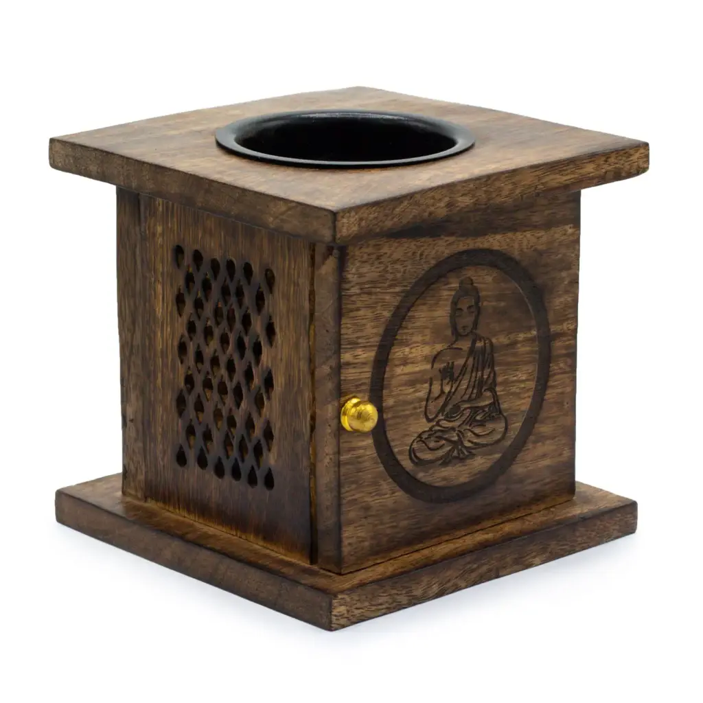 Large Mango Box Burner – Buddha | www.artisangoods.co.uk