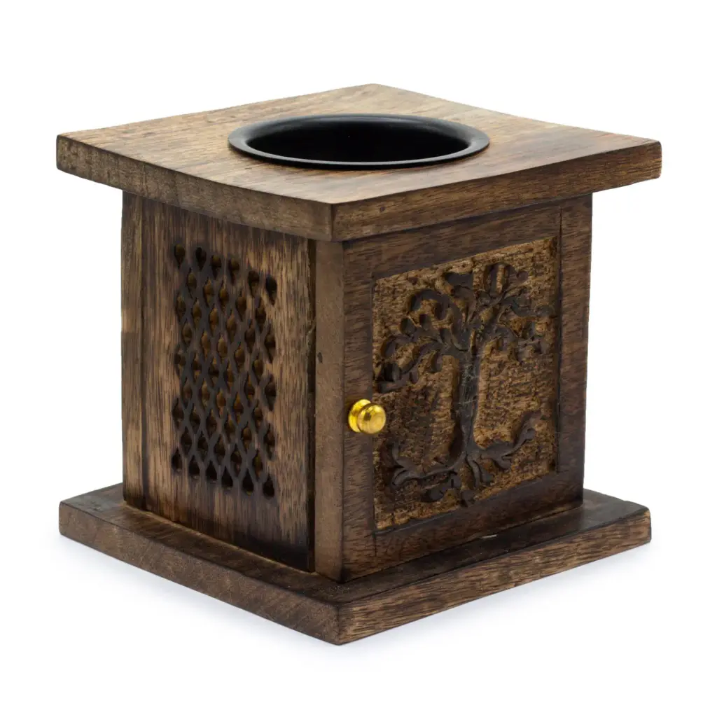 Large Mango Box Burner – Tree of life | www.artisangoods.co.uk