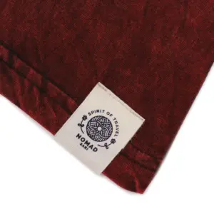 Large Stone Washed T-Shirt – Mandala – Maroon | www.artisangoods.co.uk 3