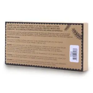 Lavender Natural Cotton and Juco Eye Pillow in Gift Box – Illusion | www.artisangoods.co.uk 2