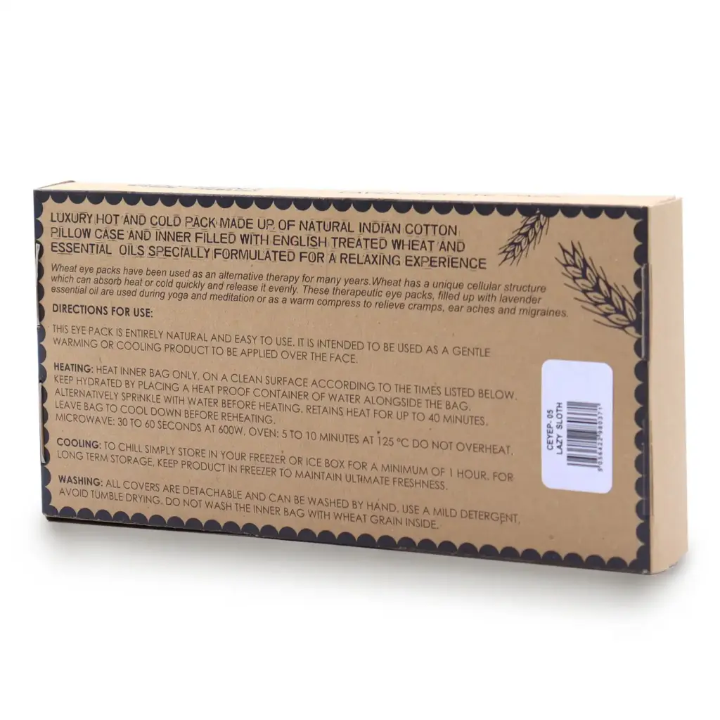 Lavender Natural Cotton and Juco Eye Pillow in Gift Box – Lazy Sloth | www.artisangoods.co.uk 2 Lavender Natural Cotton and Juco Eye Pillow in Gift Box – Lazy Sloth | www.artisangoods.co.uk 2