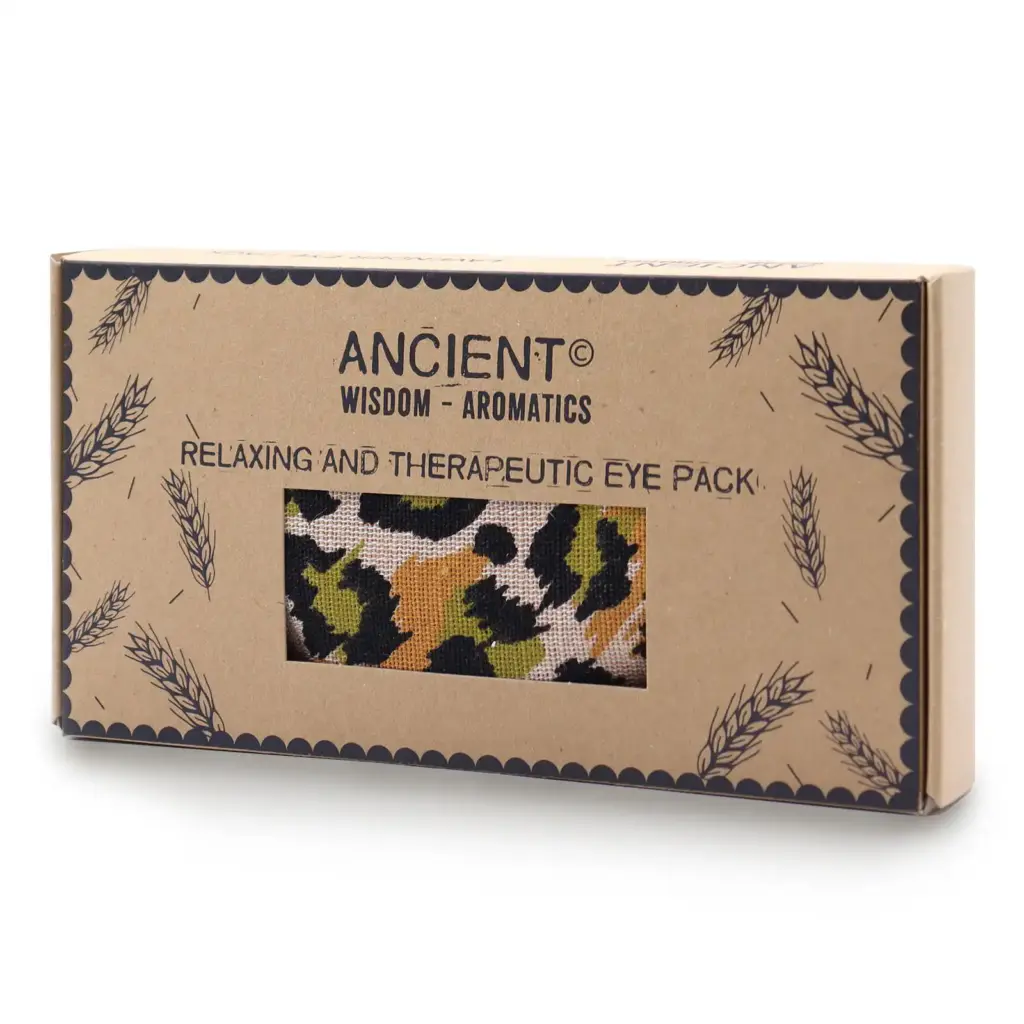 Lavender Natural Cotton and Juco Eye Pillow in Gift Box – Night Leopard | www.artisangoods.co.uk
