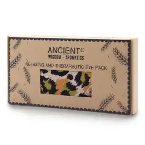 Lavender Natural Cotton and Juco Eye Pillow in Gift Box – Night Leopard | www.artisangoods.co.uk 1
