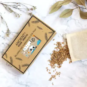 Lavender Natural Cotton and Juco Eye Pillow in Gift Box – Sleepy Panda | www.artisangoods.co.uk 4